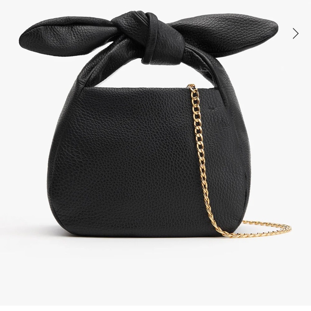 Cuyana Black Mini Knot Bag